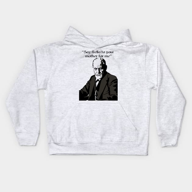 Freud Mother Kids Hoodie by The Trauma Survivors Foundation
